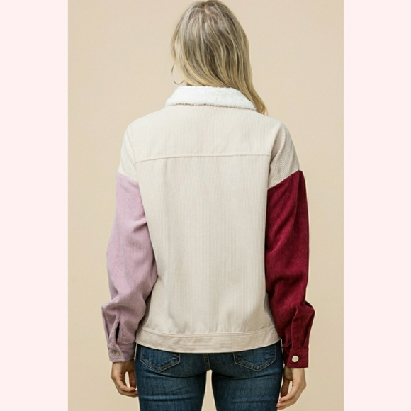 Entro Corduroy Color Block Jacket - Picture 2 of 2